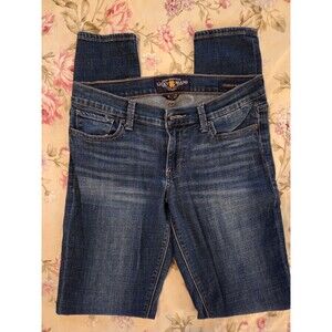 Lucky Brand Charlie Skinny Jeans Womens 6/28 Medium Wash Blue Denim Mid Rise